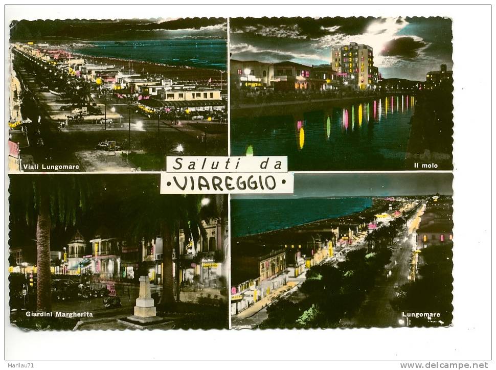 TOSCANA VIAREGGIO (Lucca) Vedute 1960 Viaggiata - Formato Grande - - Viareggio