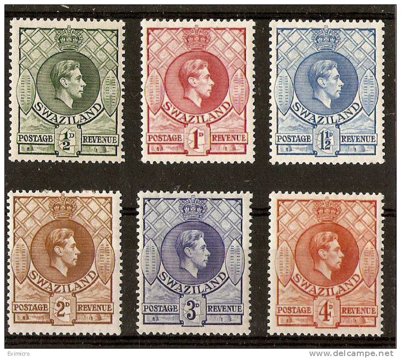 SWAZILAND 1938-54 ½d TO 4d Perf 13½ X 13 SG 28/33 MOUNTED MINT Cat £36+ - Swasiland (...-1967)