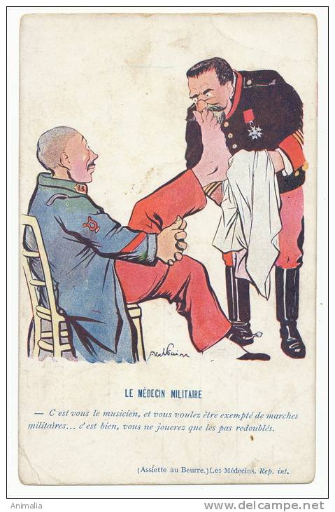 Albert Faivre Le Medecin Militaire Assiette Au Beurre  Coins Arrondis Leger Pli Coin Inf Gauche - Faivre