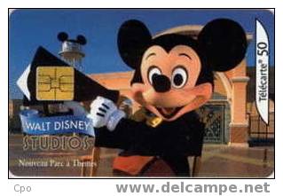 # France 1177A  WALT DISNEY STUDIO - MICKEY 50u So3 04.02 Tres Bon Etat - 2002