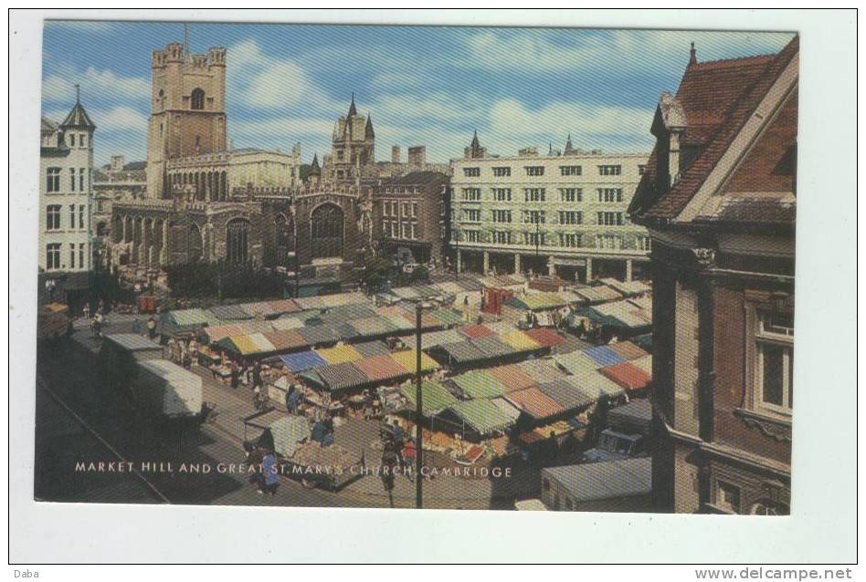 MARKET HILLAND GREAT. MARY'S CHURCH CAMBRIDGE. - Cambridge