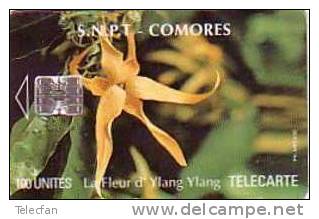 COMORES FLEUR YLANG YLANG 100U UT N° C5B154996 - Comores