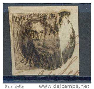 Belgie Ocb Nr :  10    Op Fragment  (zie Scan)  Nipa: - 1858-1862 Médaillons (9/12)