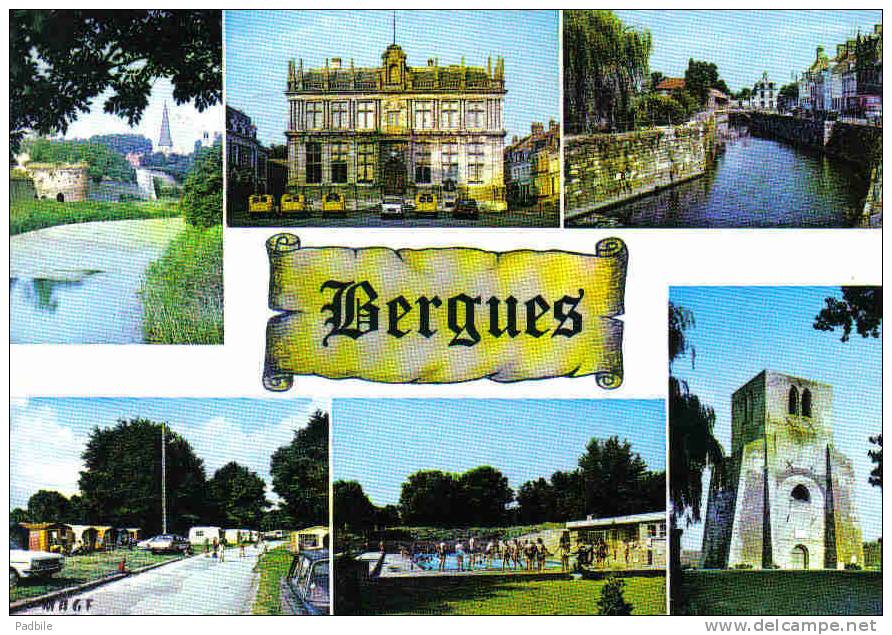 Carte Postale 59.  Bergues  Trés Beau Plan - Bergues