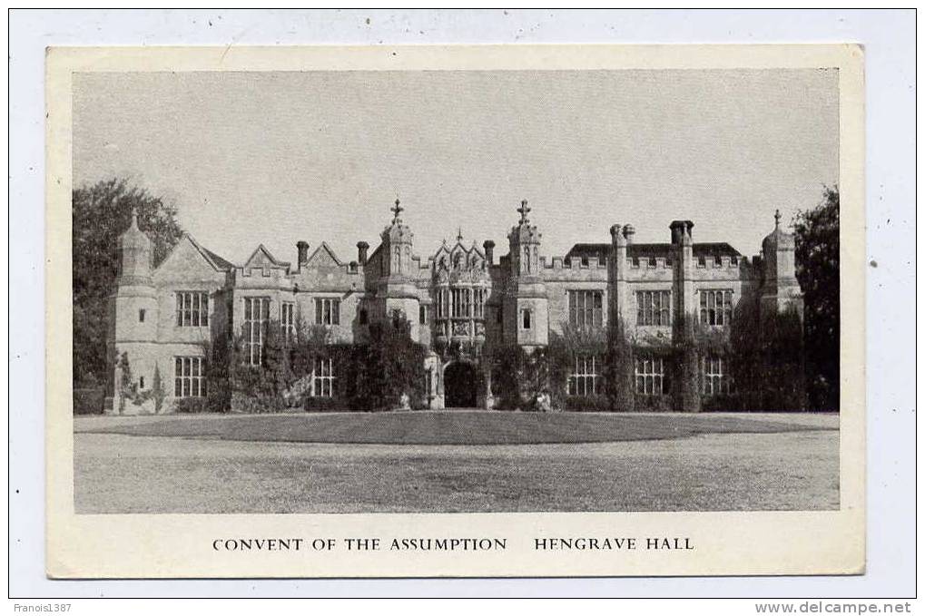 Réf 150  - ANGLETERRE - Convent Of The Assumption - HENGRAVE HALL - Other & Unclassified