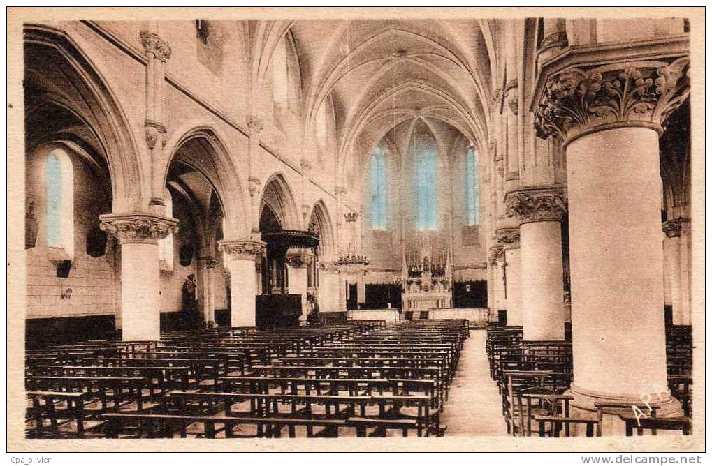 81 VILLEFRANCHE ALBIGEOIS Eglise, Intérieur, Colorisée, Ed APA 6, 193? - Villefranche D'Albigeois