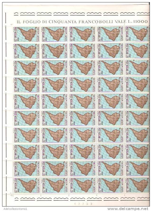 28271)n°3 Fogli Completi Intero Vaticane Da 50 Pz Da 25£ E 220£ E 55£ Vinculum Caritas - Unused Stamps