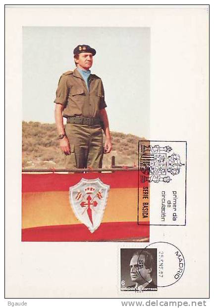 ESPAGNE Carte MAXIMUM   Num-Yvert I 2495 JUAN CARLOS - Tarjetas Máxima