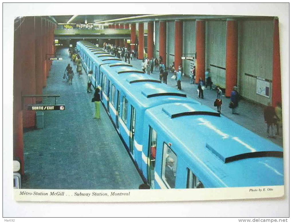 MONTREAL METRO STATION MCGILL - U-Bahnen