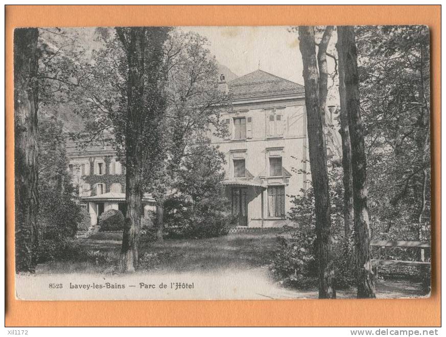 F244 Lavey-les-Bains. Parc De L´Hôtel. G.J. Dubois Bazar, Lavey-les-Bains. Cachet Lavey-les-Bains 1909. - Lavey