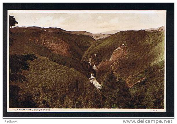 Early Postcard View From Hafod Hotel Devil's Bridge Cardiganshire Wales- Ref 410 - Cardiganshire