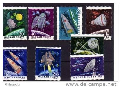 Hongrie 1964, La Recherche Spatiale, YV. 1622 / 29  ++  Neuf Sans Charnière ++ Cote 6,50 - Unused Stamps