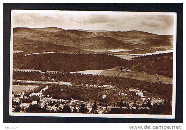 Real Photo Postcard Birnam & The Lochs Perthshire Scotland - Ref 412 - Perthshire