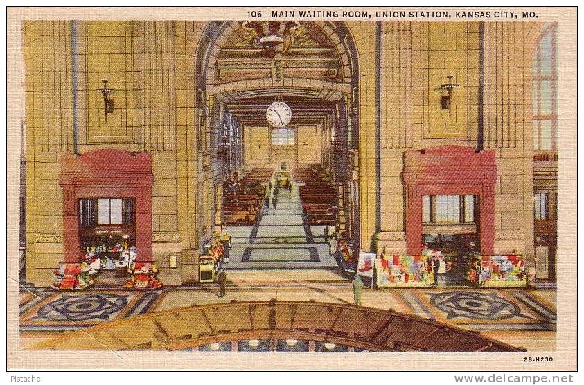 Kansas City Missouri - Union Station - Gare - 1940-50s - Neuve Unused - Sonstige & Ohne Zuordnung