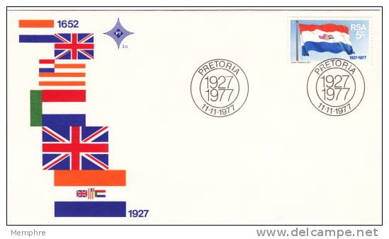 1977  Official FDC  # 3.5 National Flag - FDC