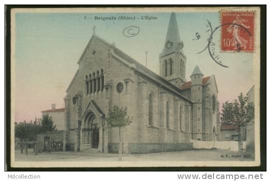 69  BRIGNAIS   L'église (couleur) - Brignais