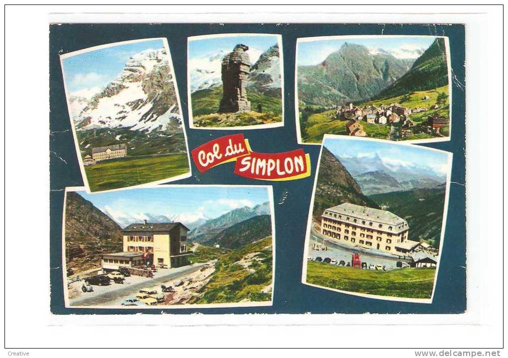 Suisse- Schweiz -Zwitserland Switzerland.  COL DU SIMPLON  (2scans) - Simplon