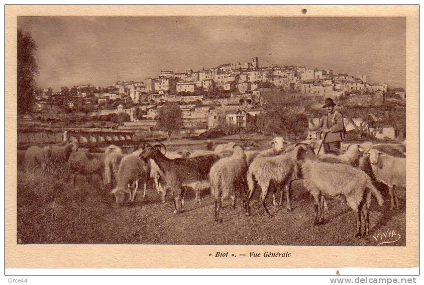 BIOT.VUE GENERALE. - Biot