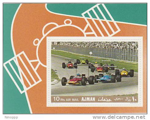 Ajman-1969 Racing Cars Souvenir Sheet MNH - Automobile