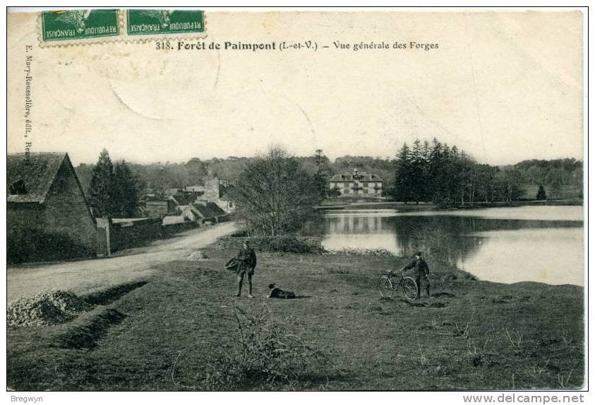 35 - CPA Forêt De Paimpont - Vue Générale Des Forges - Paimpont