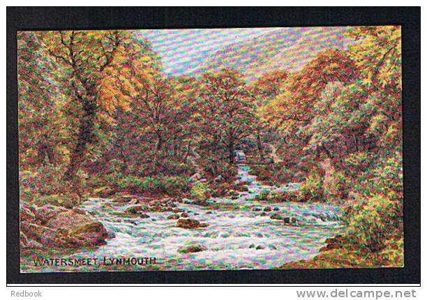 Early J. Salmon ARQ A.R. Quinton Postcard Watersmeet Lynmouth Devon - Ref 418 - Lynmouth & Lynton