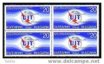 BULGARIA / BULGARIE - 1990 - 125 An. UIT - Bl.de 4 ** - Ongebruikt