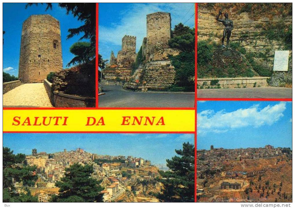 ENNA  SICILIA VIAGGIATA  IN BUSTA OPERATORE RADIO   COME DA FOTO - Enna