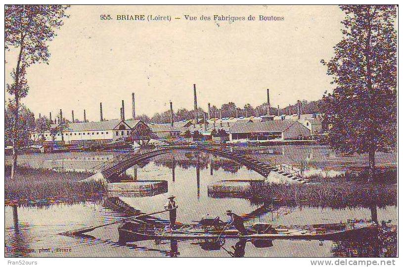 3 Repros De CPA Fluvial Péniche Briare Corbeil-Essones - Hausboote