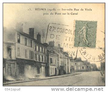 1924 France  51  Daguin  Reims  Tir Shooting Tiro  Sur Carte  Rare - Tir (Armes)