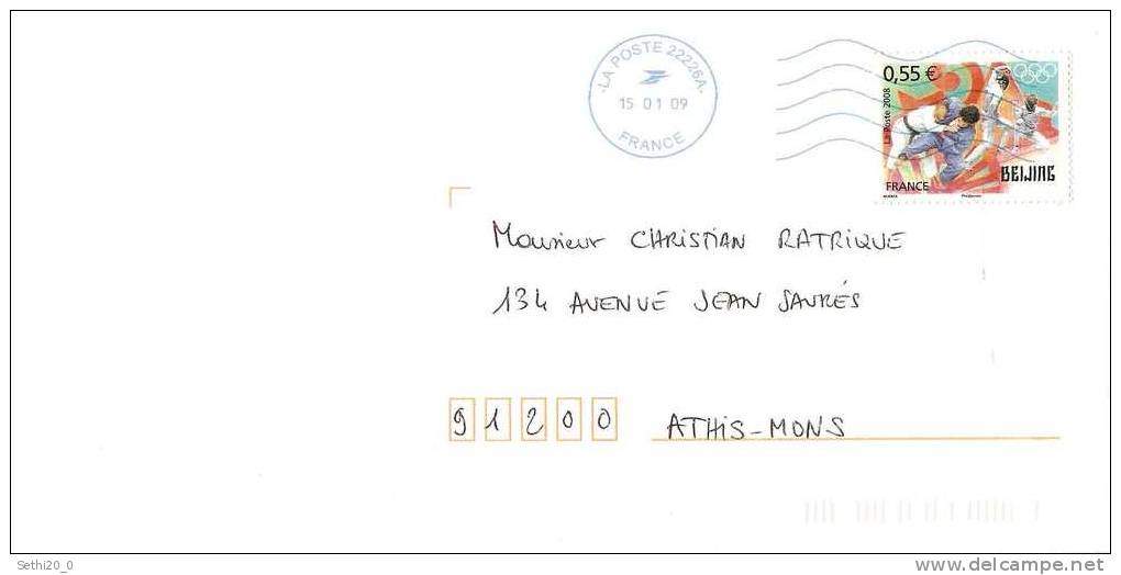 France Sport Judo Escrime On Letter - Judo