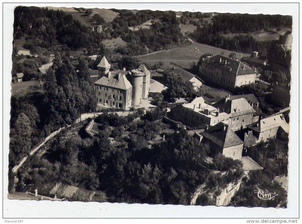 Ref 151 - LA ROCHE-SUR-FORON - Vue AERIENNE - 1955 (carte Semi-moderne Grand Format) - La Roche-sur-Foron