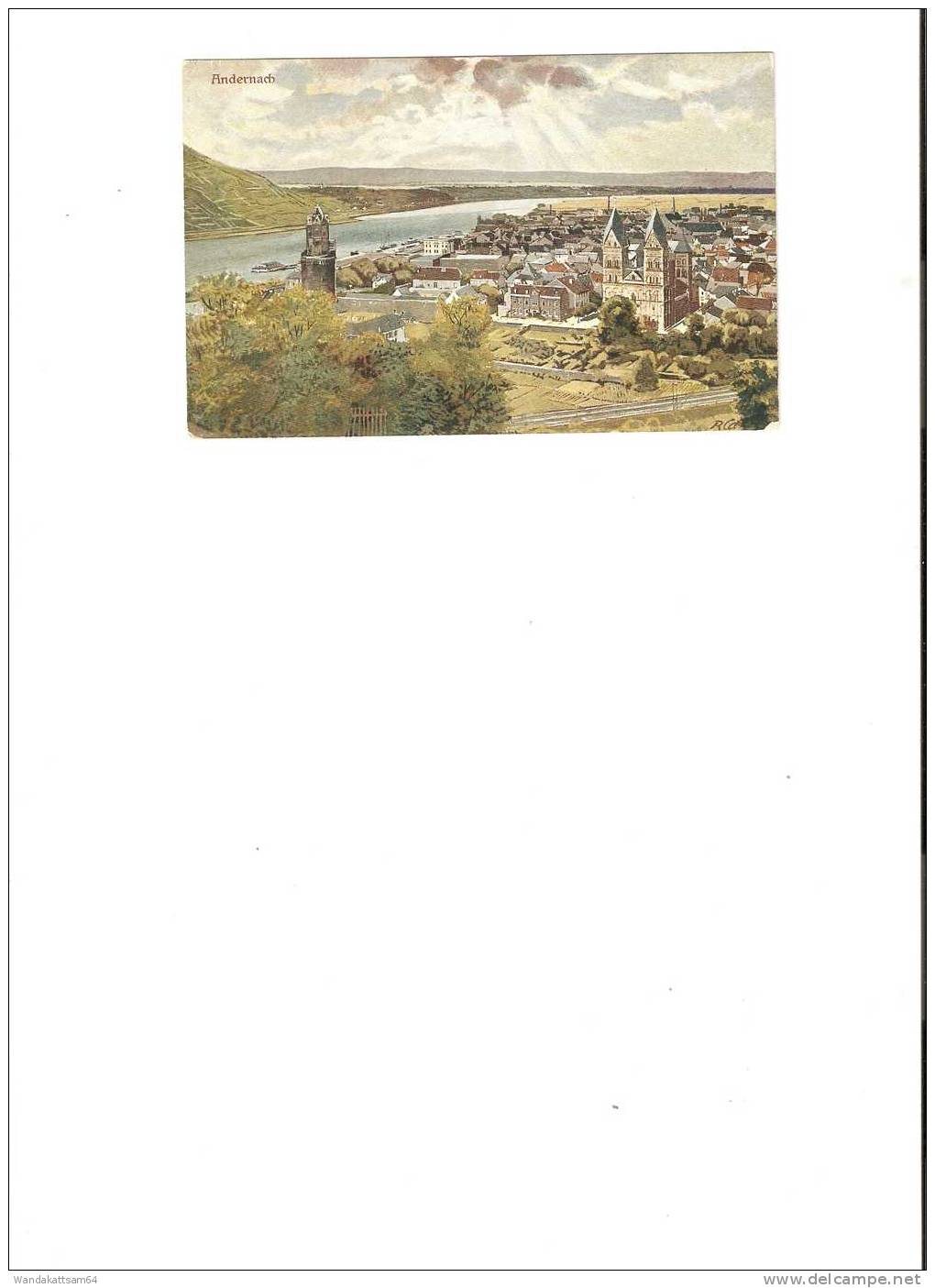 AK Andernach Serie "Rhein". 117 - Andernach