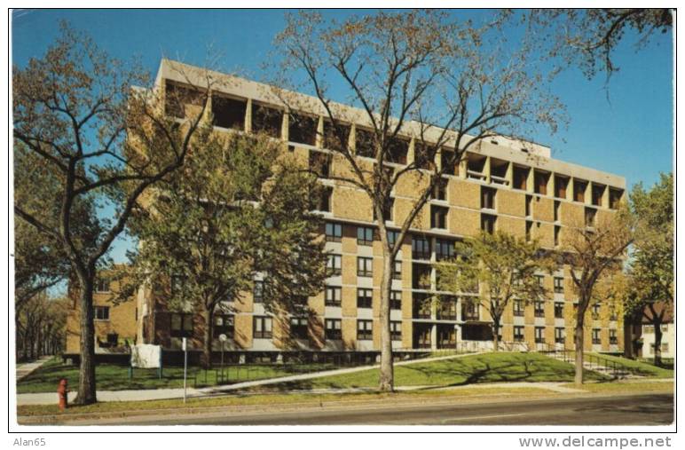 Luther Hall, Minneapolis MN Lutheran Nursing Home Health Care Center On C1960s/70s Vintage Postcard - Sonstige & Ohne Zuordnung