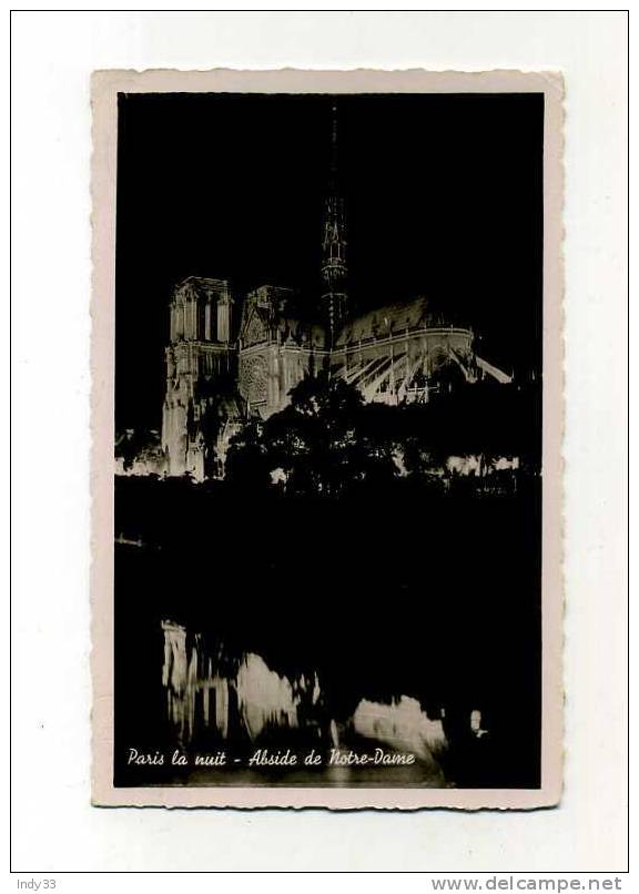 - FRANCE 75 . PARIS LA NUIT . ABSIDE DE NOTRE-DAME - Parijs Bij Nacht