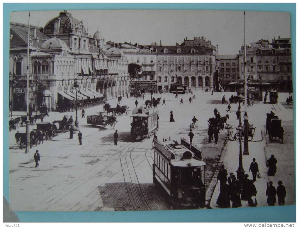 06-02-am-nice Du Temps Passe -la Place Massene Et Le Casino En 1900 - Old Professions