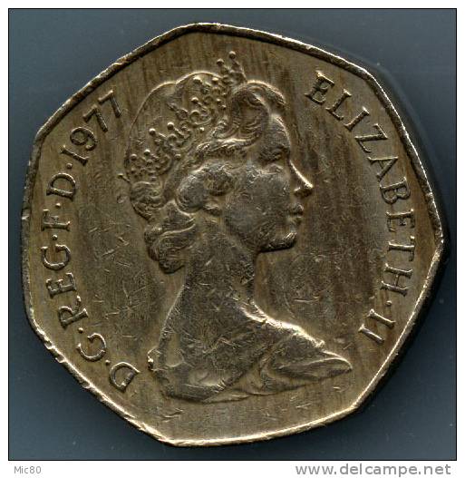 Grande-Bretagne 50 Pence 1977 Tb/ttb - 50 Pence