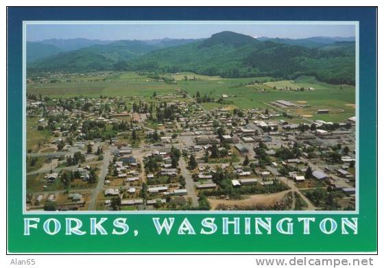 Forks Washington 1980s/90s(?) Vintage Postcard, Twilight Vampires Location - Andere & Zonder Classificatie