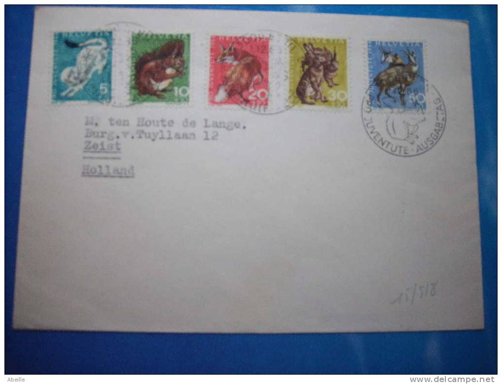 15/518   LETTRE SUISSE - Rongeurs