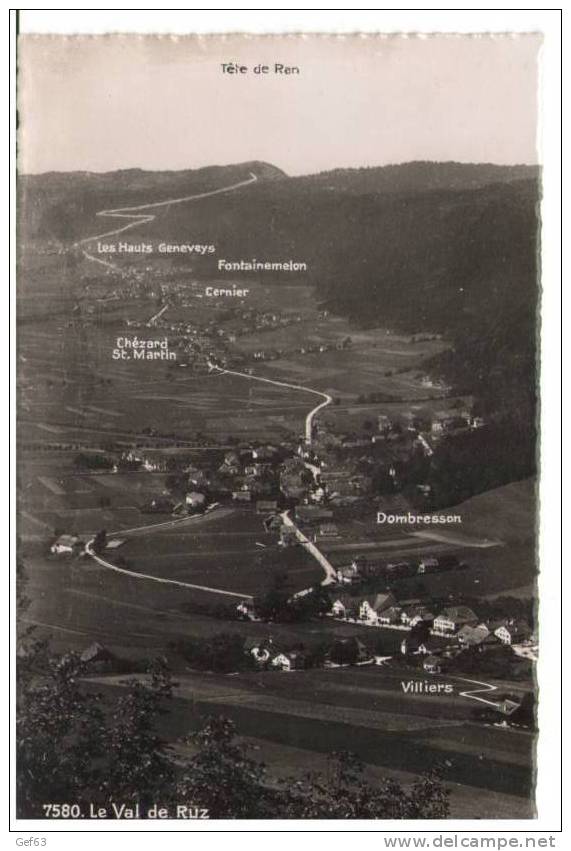 Le Val De Ruz - Villiers / Dombresson / Chézard St. Martin / Cernier... - Cernier