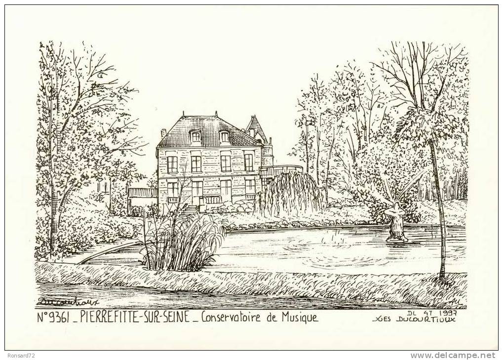 93 PIERREFITTE-SUR-SEINE - Conservatoire De Musique  - Illustration Yves Ducourtioux - Pierrefitte Sur Seine