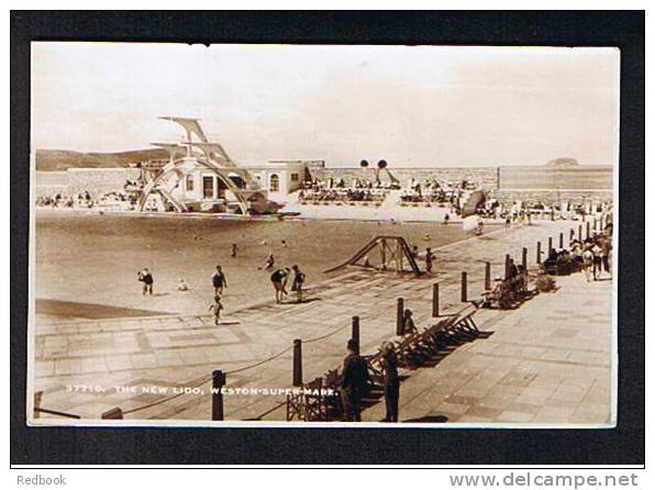 1961 Real Photo Postcard The New Lido Swimming Pool Weston-super-Mare Somerset - Ref 428 - Weston-Super-Mare