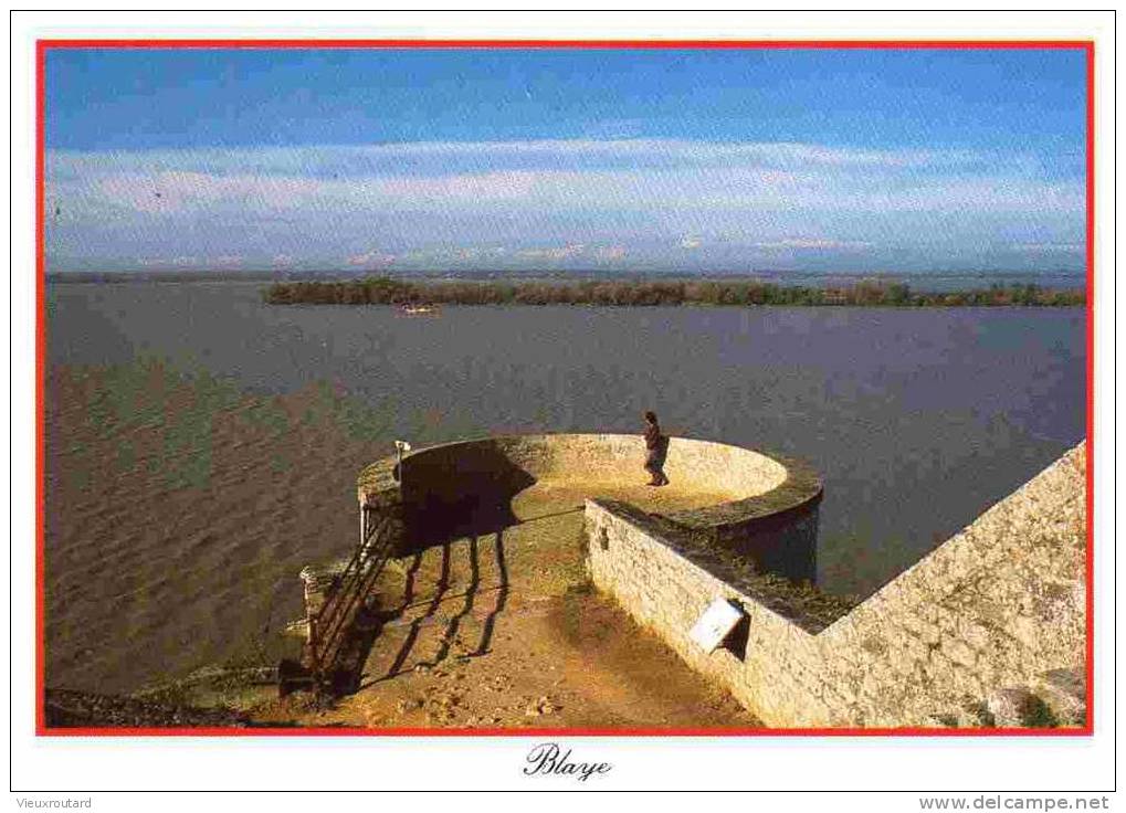 CPSM. BLAYE. TOUR DE L'EGUILLETTE. DATEE 1994. FLAME. - Blaye