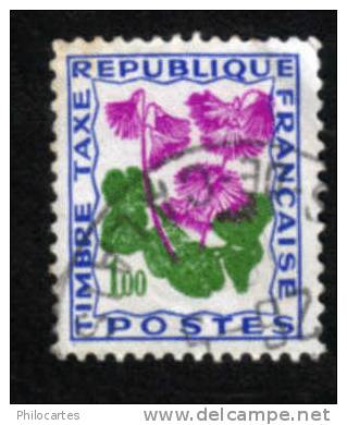 TAXE  N° 102   -  Soldanelle 1f  -  Oblitéré - 1960-.... Used