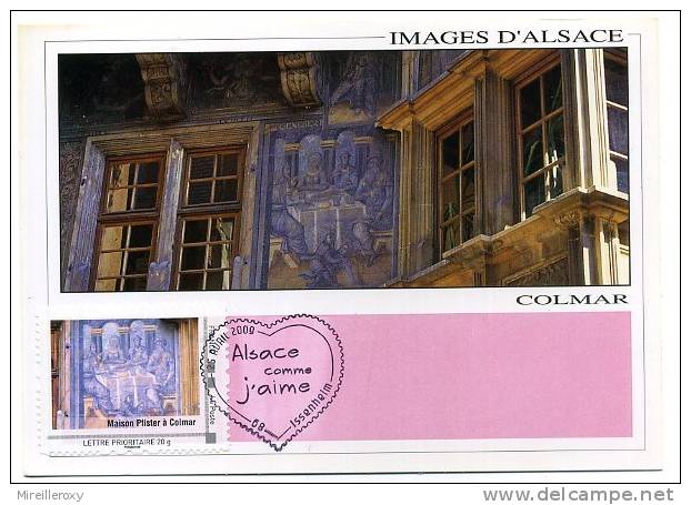 CARTE MAXIMUM COLLECTOR ALSACE COMME J´AIME MAISON PFISTER COLMAR - 2000-2009