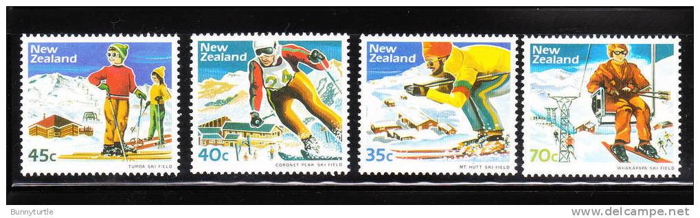New Zealand 1984 Skiing Sports Mount Hutt Winter Snow MNH - Nuovi