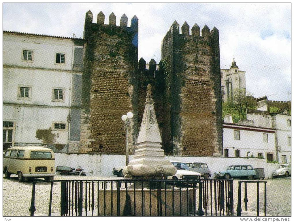 OLD PHOTO POSTCARD ESTREMOZ LARGO ESPIRITO SANTO CARTE POSTALE POSTAL CARS - Evora