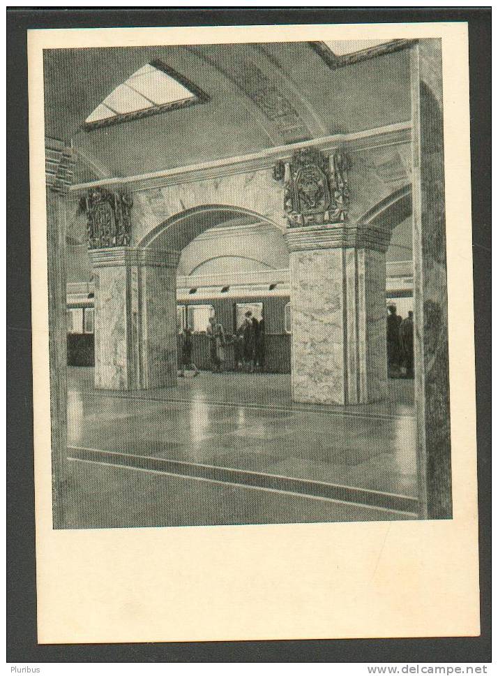 USSR RUSSIA LENINGRAD SUBWAY METRO, KIROV PLANT STATION,   OLD POSTCARD 1960 - Subway