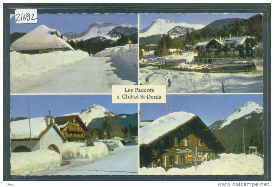 LES PACCOTS SUR CHATEL ST DENIS - TB - Châtel-Saint-Denis