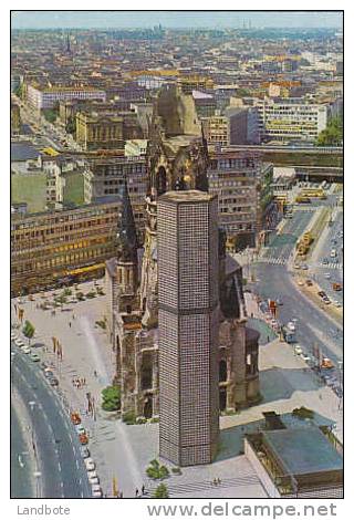 Weltstadt Berlin  Blick Auf Stadtteil Charlottenburg Mit Gedächtrniskirche Und Bahnhof Zoo - Charlottenburg