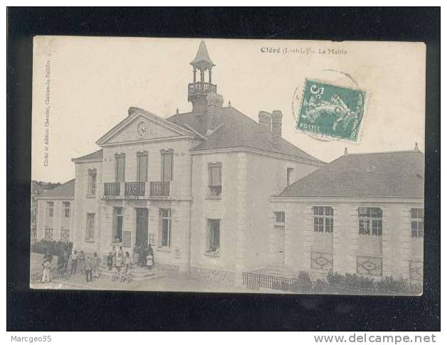 Cléré La Mairie édit.chevrier Animée  Belle Carte - Cléré-les-Pins